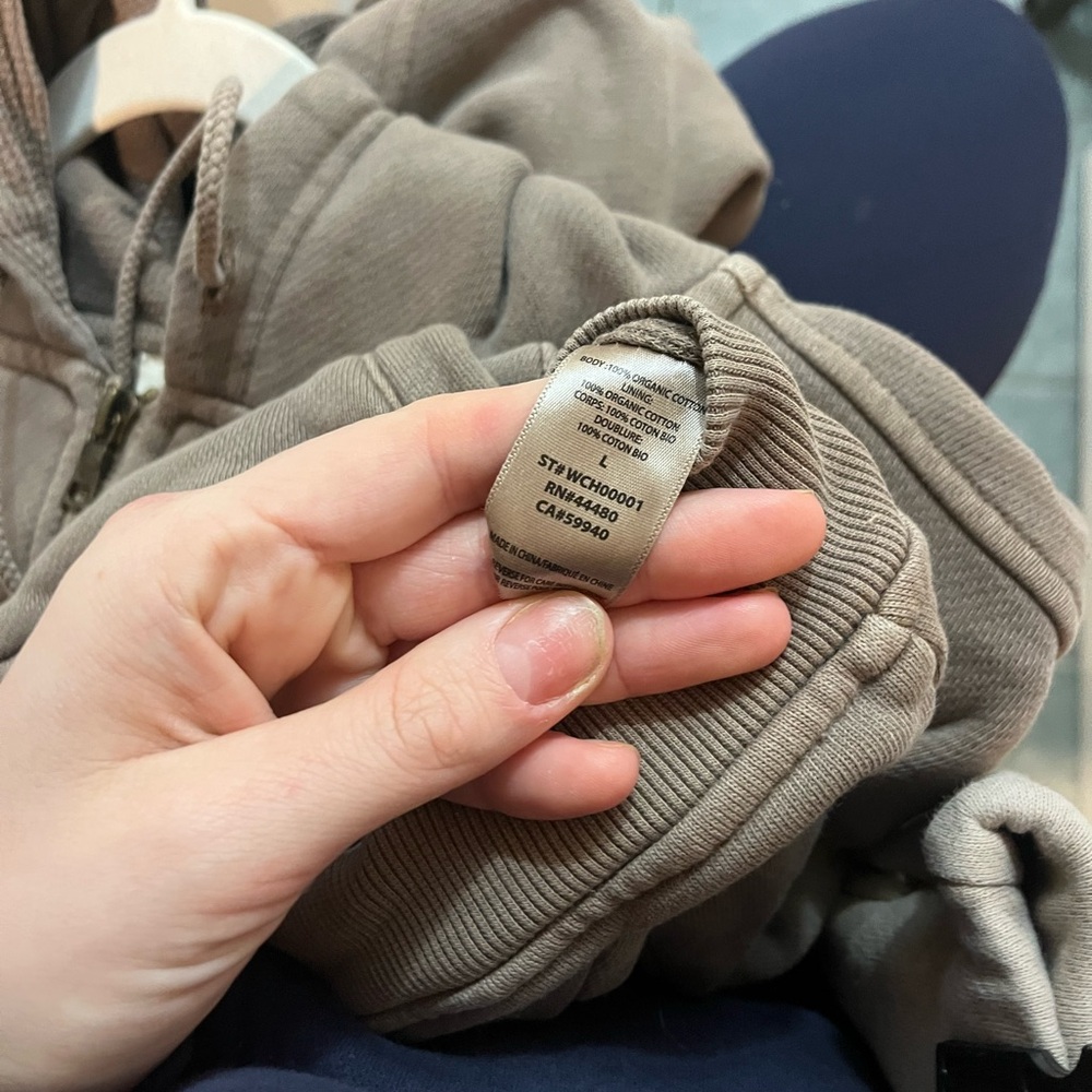 Elwood Core Babydoll Crop Zip Hoodie - Picture 3 of 3